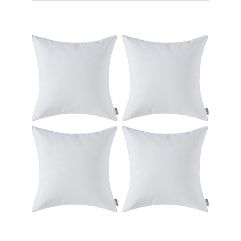 Pack of 4 Outdoor Waterproof Throw Pillow Covers
